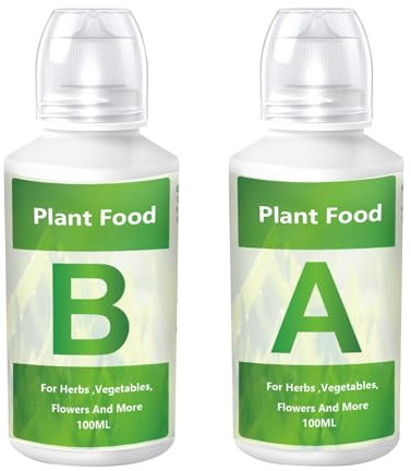 Nutrients for Hydroponic Plants - Fertilizzante per Ortaggi - Nutrienti Liquidi Vegetali | per Agricoltori Coltivatori Paesaggisti Casa Appartamento Balcone Giardino Cortile