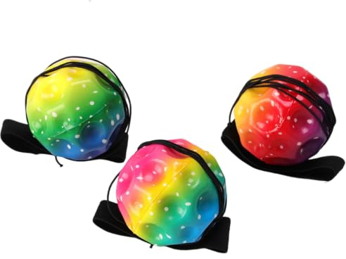 ZBIianxer Pelota Hinchable para muñeca, Ejercicio elástico de PU, Pelota de Rebote Que regresa, Pelotas de Rebote, Ideales para Jugar en Interiores y Exteriores y rebotes de Ejercicio