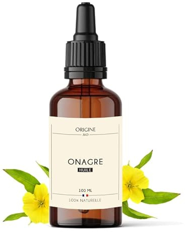 Origine.bio - Huile Végétale d'Onagre Bio 100ml - Anti-rides,Apaisant,Adoucissant - 100% Naturelle - Marque Française