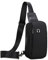 Lidxfeo Multi-Pocket Brusttasche Herren, Anti-Diebstahl Sling Schultertasche, Wasserfeste Crossbody Tasche Klein, für Wandern, Reisen, Joggen usw