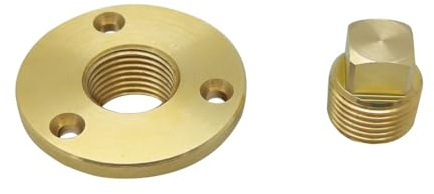 MiOYOOW 2 Pièces Kit Bouchon Vidange Solide, Bouchon Vidange Bateau Marin en Laiton Accessoires Bateau Bouchon pour Bateaux Yachts Kayaks Canoës