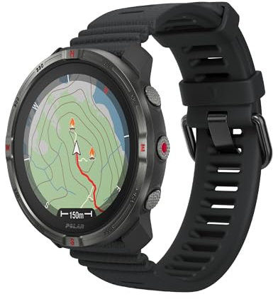 POLAR Grit X2 Outdoor Multisport GPS Watch – AMOLED Display, Offline Maps, Dual-Frequency GPS, Wrist ECG, Elixir Biosensing, TrainingPeaks, SpO2, Up to 7-Day Battery Life