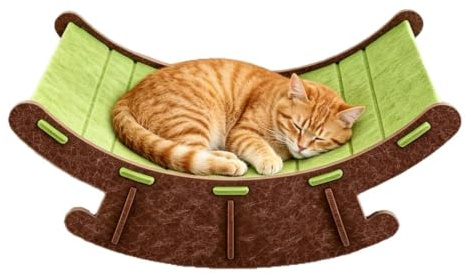 Katt 57,9 x 39,9 x 24,9 centimeter andningsbar | Kattloungefåtölj för, främjande av mental sysselsättning, stimulering och lindring av långvakt