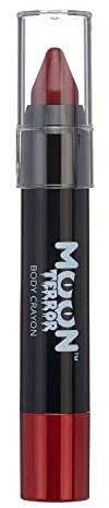 Halloween Face Paint Stick Body Crayon by Moon Terror | Blood Red | SFX Make up | Special Effects Make up | 3.2g