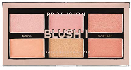 Profusion Cosmetics The Go Palette – Blush I Long Lasting 6 Shade Face Rouge Gives Daily Glamorous Celebrity Look
