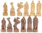 Veronese by Joh. Vogler GmbH Hochwertiges Wikinger Schachfiguren Set 32 Stück handbemalt bis 80mm Schachspiel