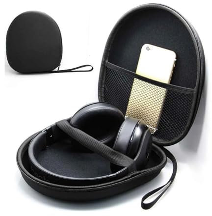 Felenny Custodia protettiva per cuffie sovrauricolari pieghevoli, custodia protettiva per il trasporto, custodia rigida per cuffie over-ear