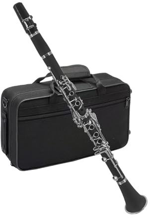 Btuty Bb Clarinet ABS Binocular With 10 Reeds, Cleaning Cloth, Gloves, Screwdriver, Bracket, Handbag, Cleaning Brush - Ebonite Woodwind Instrument for Professional, Beginner, Student