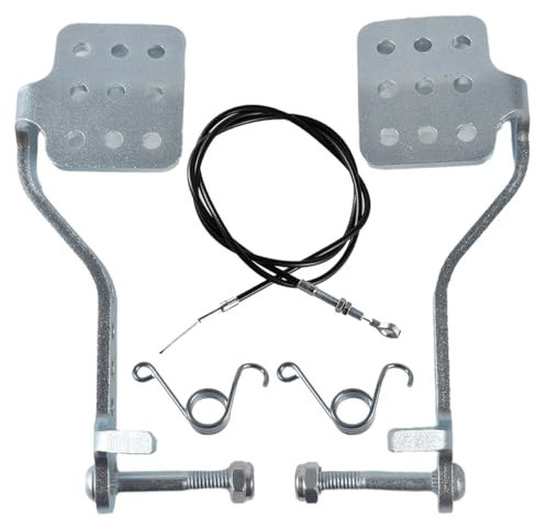 JOIQEXJ Go Kart Pedals Brake Pedal Kit Brake Pedal with 71 Throttle Cable for 196cc 6.5hp Radio Flyer Carter for Yerf Dog for Manco Kandi Carter for Azusa Racing Go Kart Cart Parts and Accessorise