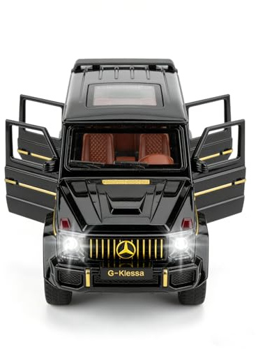 BGHSCA Auto de Juguete G63 AMG a Escala 1/32, Modelo Coleccionable de aleación de Zinc con Sonido y luz para Adultos, niños y niñas de 3 años en adelante