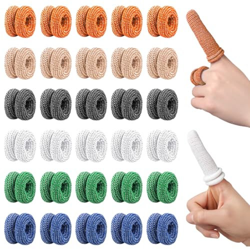 Bendaggio per dita traspirante, 30 Pezzi Proteggi Dita Mano, Bende Tubolare Proteggi Dita Mano, Protezione Delle Articolazioni delle Dita, Lettini per Dita, Bendaggio Tubolare