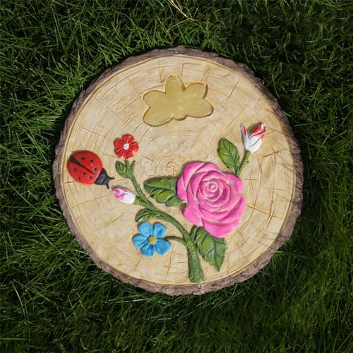 SBJKLYRN Pietra calpestabile da Giardino， Pavimentazione Decorativa Multicolore for Giardini, pavimentazione Antiscivolo for vialetti e vialetti for Cortili/sentieri/Cortili(Style3,3PCS)