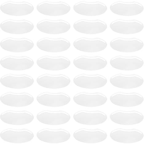 ABOOFAN Protector Ocular Adhesivo para Peluquería 50piezas Antisalpicaduras de Plástico Blanco Fácil de Usar para Corte de Pelo en Salón