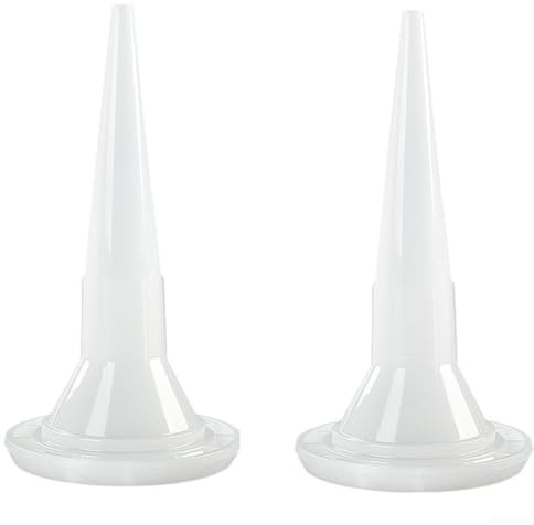 Lot de 2 buses de colle, pointe de calfeutrage en plastique pour colle douce et adhésive, convient pour le bricolage et l'amélioration de la maison et la construction