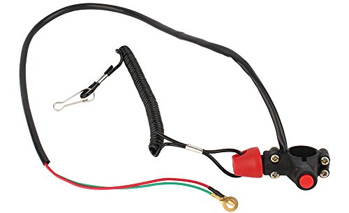 Fydun 1 x motorkabel snodd döda stopp brytare säkerhet band 12 V CO för motor ATV båt