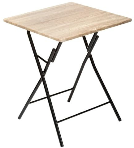 Five - Table Pliante 2 Places en Bois Clair 60 x 60 cm