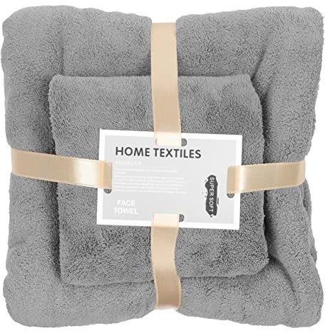TOPBATHY 1juego Conjunto De Toallas De Coral Fleece Suaves y Absorbentes Para Baño De Toallas De Ducha Mano Para Uso Diario El Hogar