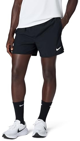 NIKE DV9363-010 M NK DF Challenger 5BF Short Shorts Men's Black/Black/Black/Reflective SILV Size M