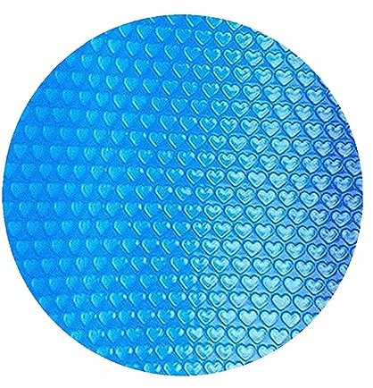 Copertura solare per piscine fuori terra, scalda piscina rotonda da 1,2 a 3,5 m, copertura per vasca idromassaggio, per piscina interna ed esterna, pellicola isolante antipolvere e termica (L)