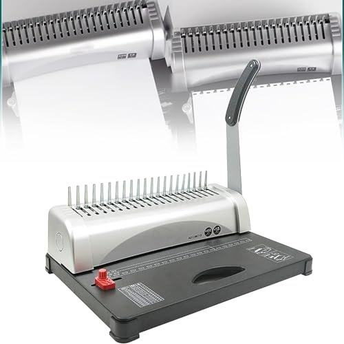 Kamm-Bindemaschine 21 Löcher, Kamm-Bindemaschine mit Starter Kit 3/8 Zoll Kamm-Bindemaschine für / A4 / A5