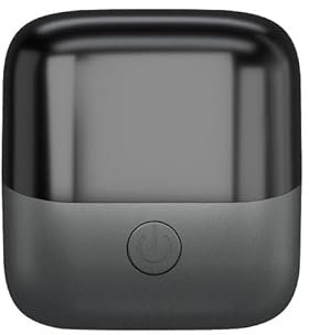 Mini rasoio elettrico da uomo da viaggio portatile da uomo con doppia lama, rasoio elettrico da uomo, lavabile a umido e a secco, rasoio elettrico portatile USB Type C ricaricabile