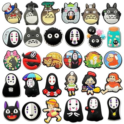Crocs Anstecker, 30 Stück Anime Charms Schuhdekorations Charms Süßes Schuhe Zubehör, Vielseitige für Schuhe und Taschen, für DIY Halloween Deko Weihnachten Deko