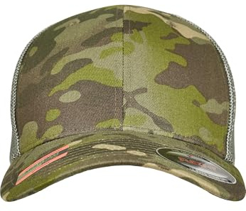Flexfit Unisex Multicam Trucker Mesh Cap Baseballkappe, Tropical, Einheitsgröße EU