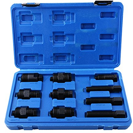 10tlg Polradabzieher Polrad Abzieher Satz Set, Hochwertiger Kohlenstoffstahl in Werkzeugqualität, für Roller Scooter, ATV Schwungrad Abzieher Ziehwerkzeug Polrad