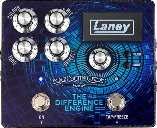 Laney Amplification BCC-TDE Stereo Delay Pedal, Multi-Mode Digital Effects, 2500ms Delay Time