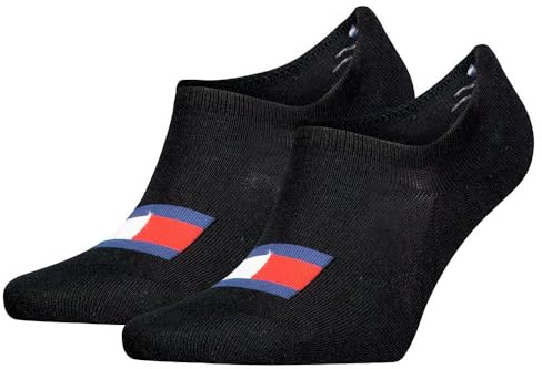 Tommy Hilfiger Unisex Footie Socks, Black, 9-11 UK