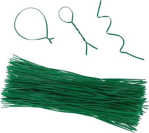 XIABYAYU Alambre de Jardinería Verde, 100 Pcs Alambre para Plantas, 20cm Alambre Verde Jardin Fino, Alambre para Atar Plantas, Alambre Verde para Planta Flores