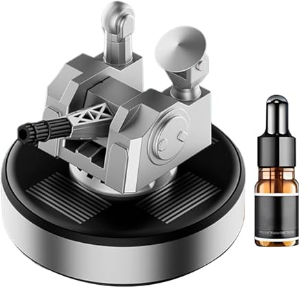 Bilparfym Diffuser Solenergidriven Parfymfördelare | Instrumentbrädesprydnad Med 5ml Aromaterapiolja För Resor, Och Fordonsdekoration
