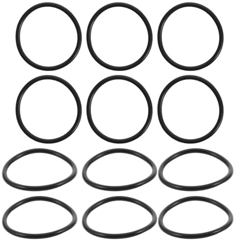 POPETPOP Anillos de Goma Elástica para Micrófonos de Condensador, Soporte de Goma Negro Absorción de Choque y Antideslizante para Entrevistas y Transmisiones en Directo 12 Piezas