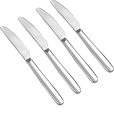 Yarebest Stainless Steel Dinner Knife Set of 12, 12 Pieces Steak Knives
