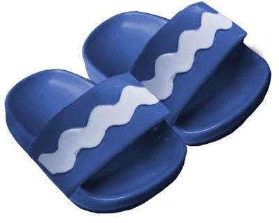 Heless 2008 - Zapatos de baño para muñecas, Sandalias de baño de Moda en Azul, Talla 38-45 cm