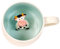 INTIRILIFE Kaffeetasse 3D Teetasse mit Kuh - 300 ml Füllmenge - Keramik Tasse Cartoon süßes Geschenk Becher mit Henkel