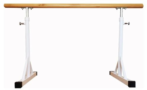 IXIETY Freistehende tragbare Ballettstange, höhenverstellbare Stretchstange von 80–120 cm, Mobile Ballettstangenausrüstung for Fitnessstudio, Tanzstudio (Color : White, Size : 100cm)