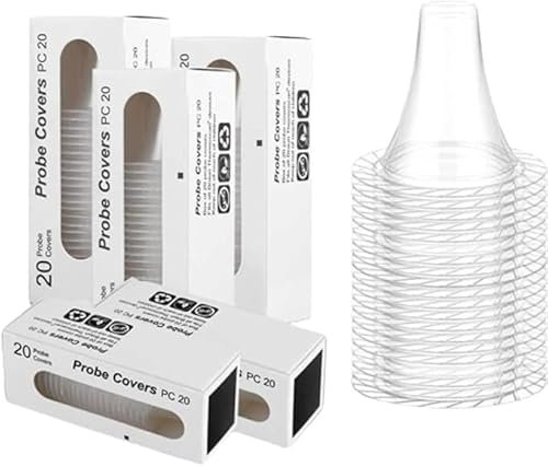 200 Counts Disposable Ear Thermometer Probe Covers, Refill Caps Lens Filters for All Braun & Other Types Digital Thermometers