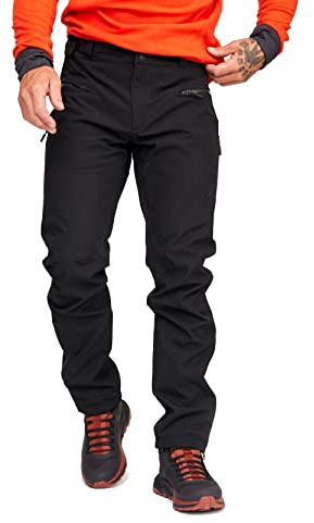 RevolutionRace Wasserdicht Silence Proshell 3L Pants für Herren, Outdoor-Shellhose mit optimaler Bewegungsfreiheit, Black/Anthracite 3.0, XL