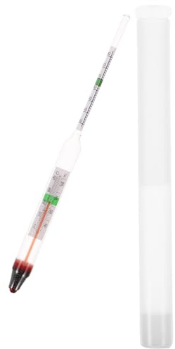 Happyyami Kit De Prueba De Medidor De Hidrómetro Sal Y Salmuera Hidrómetro De Vidrio Salímetro De Vidrio Densitómetro De Agua De Mar para Acuario Pecera Piscina Líquido