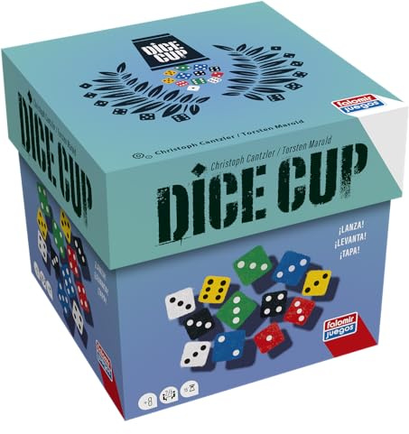 Falomir - Dice Cup | Desafío Rápido de Dados y Estrategia | Juego de Mesa Vibrante | Desde 2 hasta 6 Jugadores (Edad 8+)