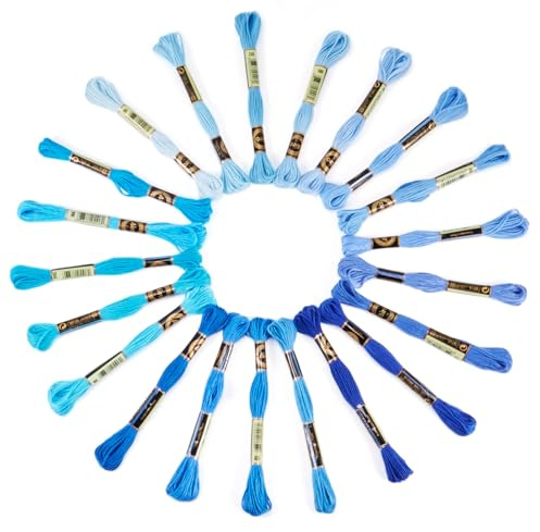 Cheriswelry 21 buntar med gradient färg 8 m broderi tråd för vänskapsarmband, tandtråd, korsstygnsprojekt, stickning, hantverk, gör-det-själv-tillbehör, tillbehör