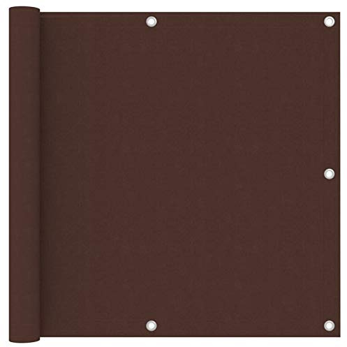 Gecheer Paravento da Balcone, Impermeabile Resistente al Vento con Protezione UV, 90 x 300 cm, Tessuto Oxford Rivestito in PU, Occhielli in Alluminio e Corda Inclusa, per terrazzo e Giardino