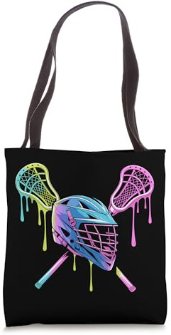 Lacrosse Drip Lax Helmet Ice Cream LAX Sticks girls woman Tote Bag