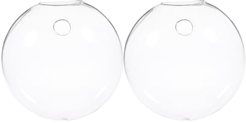 Genérico Jarrón de Pared Hidropónico de Cristal Transparente Maceta Colgante para Plantas de Interior Set de 2 Unidades Decorativo y Funcional para Espacios Reducidos