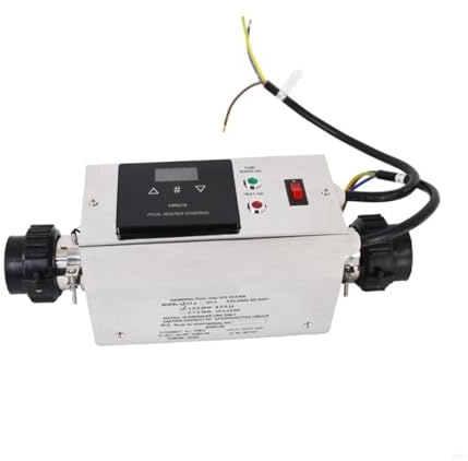 3KW elektrisk poolvärmare med termostatkontrollbrytare Högeffektiv poolvärmepump for badkar, SPA Effektiv uppvärmning