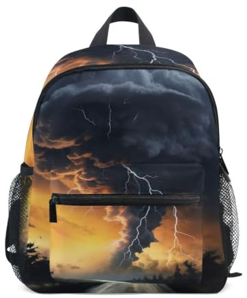 RPLIFE Tornado Road Sac à dos pour tout-petits filles garçons petit enfant, Tornado Road, Small, Sacs à dos cool imprimé football
