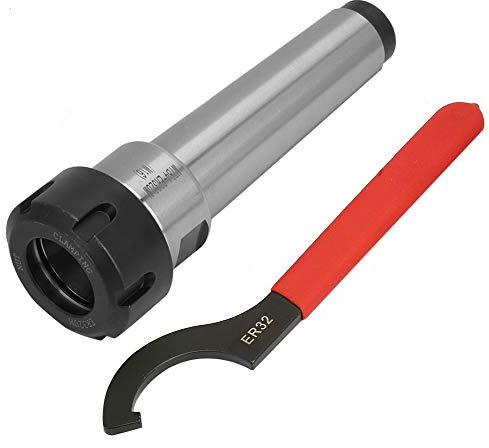 Portaherramientas de portaherramientas, MT4 ER32 M16 Portaherramientas portaherramientas de portaherramientas de acero al carbono Herramienta de torno de fresado CNC con llave para diversos tipos de t