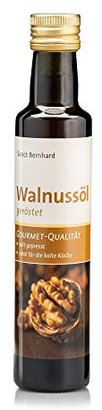 Sanct Bernhard Walnussöl geröstet, kalt gepresst, Gourmet-Qualität, reiche Quelle für Alpha-Linolensäure, 250ml
