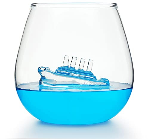 CKB LTD - Vaso de cristal grande de 500 ml, ideal para agua, whisky, zumos de naranja, 1 unidad